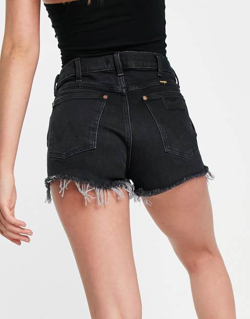 Wrangler black denim store shorts