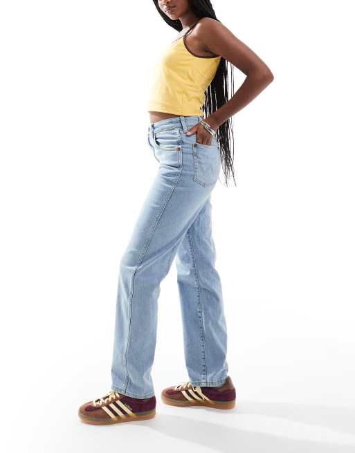 Wrangler - Mom jeans met hoge taille in lichte wassing, 3 van 5