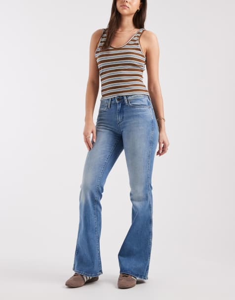 Wrangler Montana flared jeans in blue - view 1