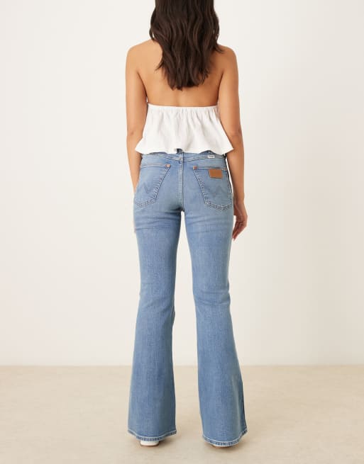 Wrangler - Montana - Jean évasé - Bleu clair délavé, 2 de 5