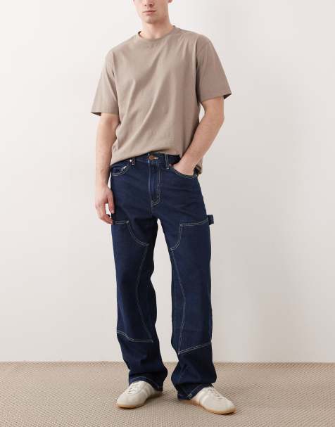 Wrangler - Mørkeblå arbejdsjeans med dobbelte knæ - view 1