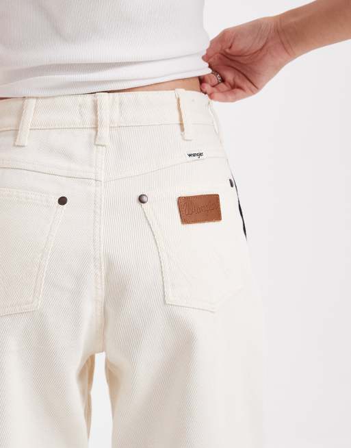 Wrangler – Naturvita jeans med barrelben, 5 av 5