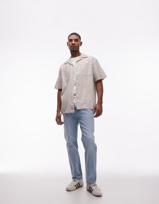 Wrangler – Olivgrön overshirt med korta ärmar och platt krage, 2 av 5