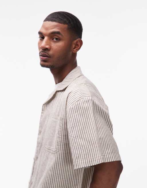Wrangler – Olivgrön overshirt med korta ärmar och platt krage, 4 av 5