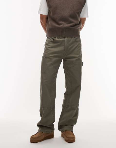 Wrangler pantaloni carpenter con doppio ginocchio in verde - view 1
