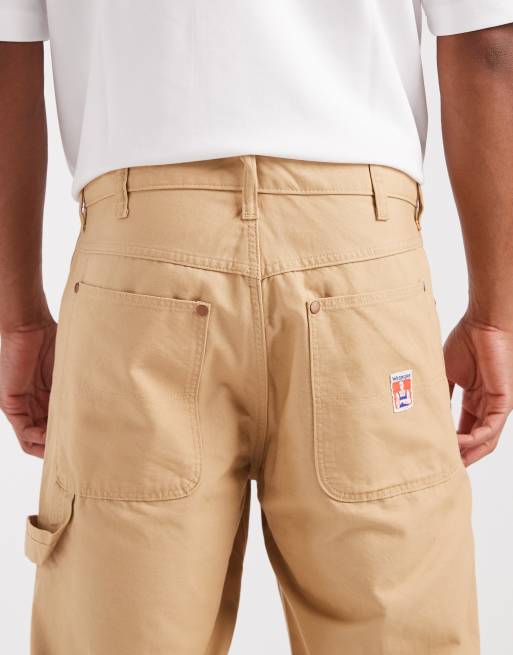 Wrangler - Pantaloni carpenter marroni, 4 di 5