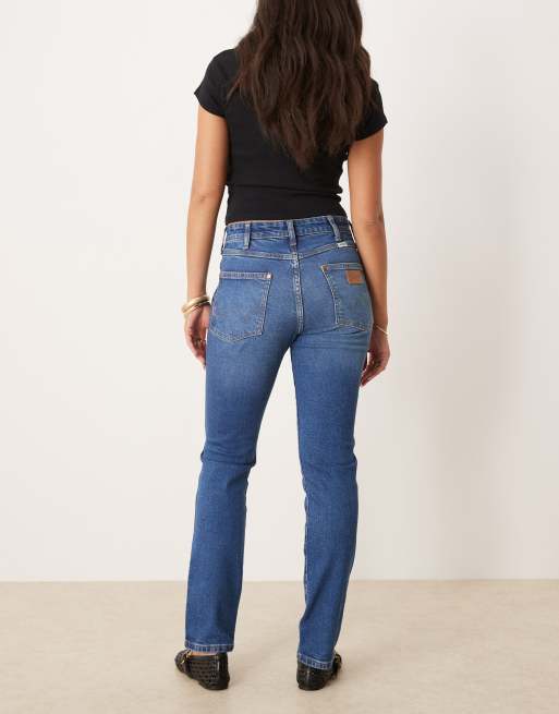Wrangler Piper skinny fit jeans in midwash blue, 2 of 5