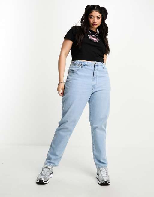 Wrangler Plus - Mom Sport jeans blu