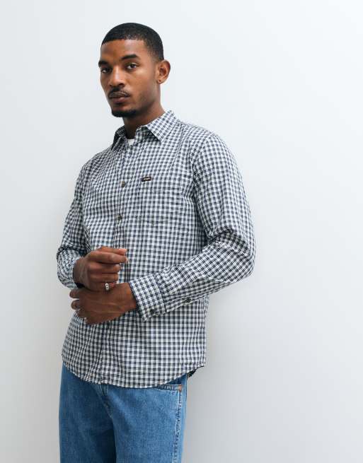 Wrangler pocket shirt in blue and white, 2 of 5