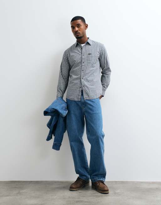 Wrangler pocket shirt in blue and white, 3 of 5