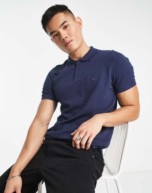 Wrangler – Polohemd in Marineblau