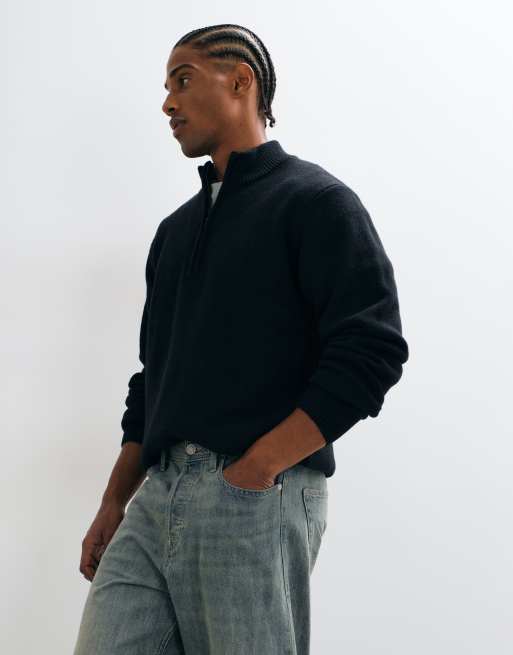 Wrangler pull en maille à demi-zip noir, 5 de 5