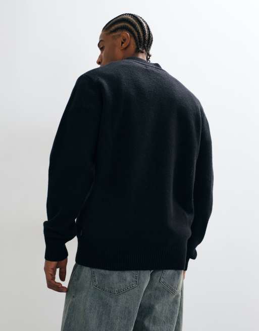 Wrangler quarter zip knit in black, 4 of 5