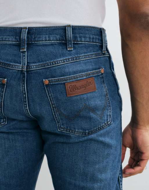 Wrangler - Redford - Jeans regular fit affusolati blu medio, 3 di 5