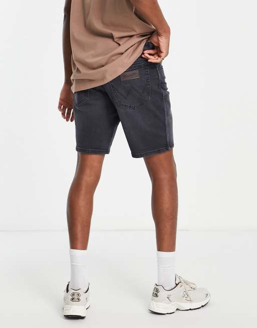 Wrangler regular denim short in black | ASOS