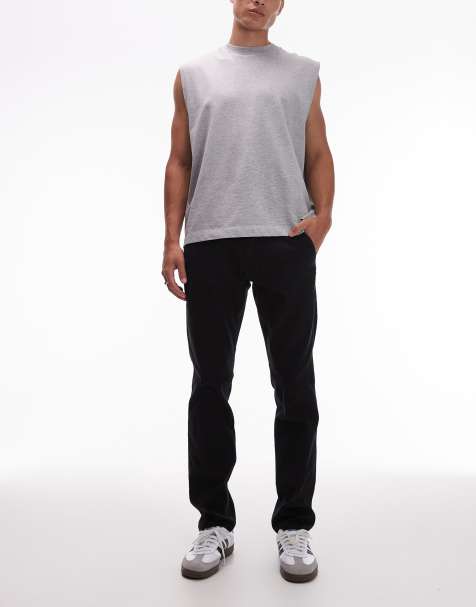 Wrangler regular fit chino pants in black - view 1