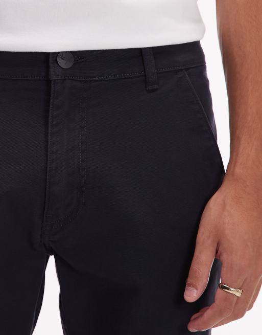 Wrangler regular fit chino trousers in navy, 4 of 5