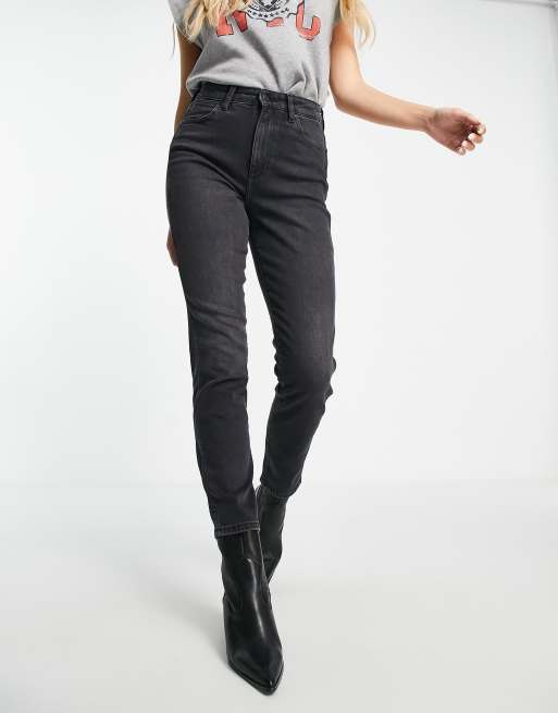 Black wrangler best sale skinny jeans