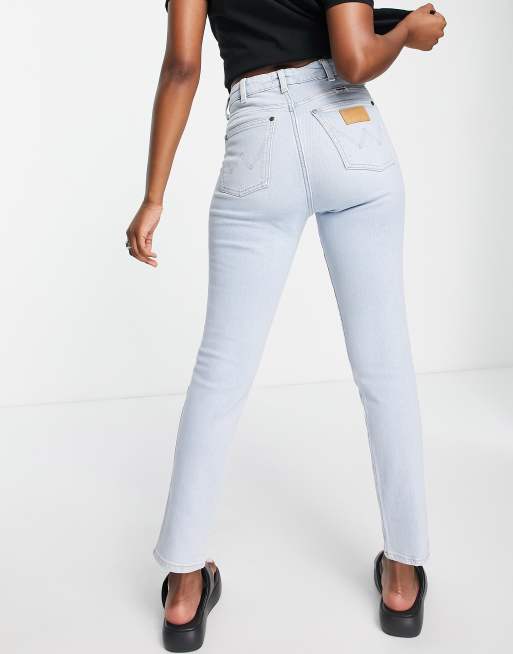 Wrangler retro skinny jeans in icy blue denim | ASOS