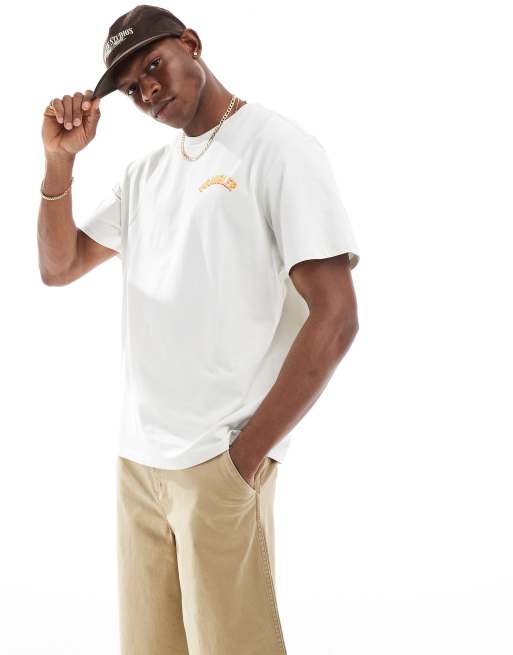 Wrangler rodeo logo back print relaxed t-shirt in off white