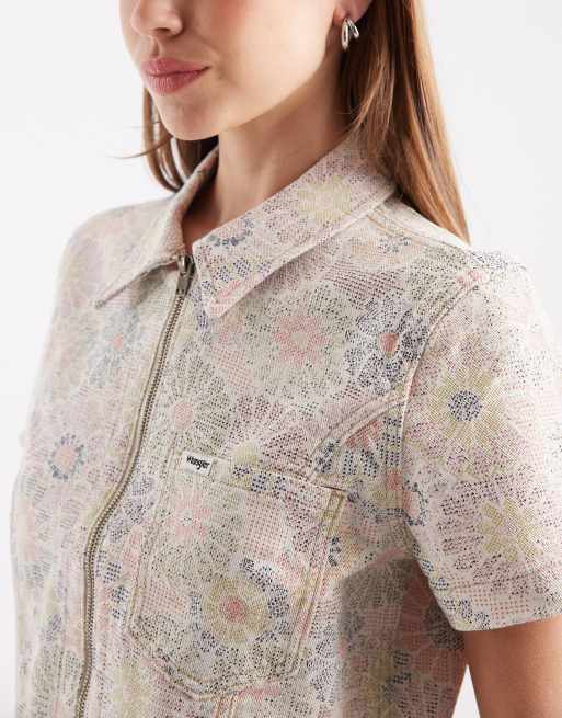 Wrangler shirt jacket in floral print, 2 of 4