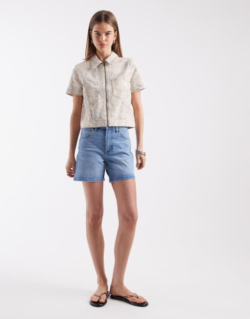 Wrangler shirt jacket in floral print, 4 of 4