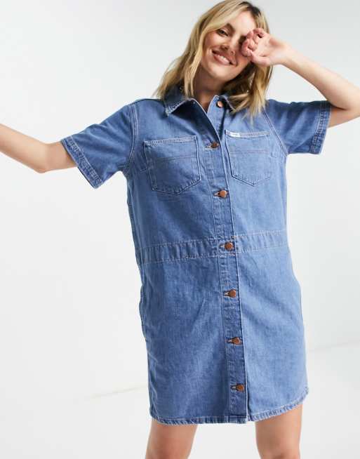 Wrangler denim sale shirt dress