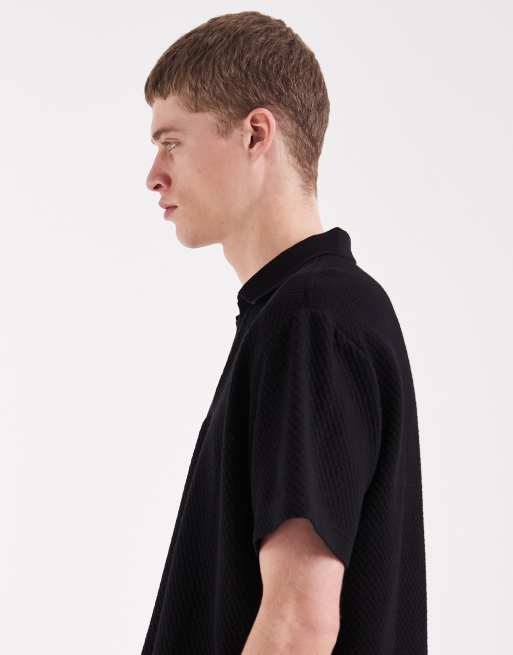 Wrangler short sleeve sweater in black, 4 of 5