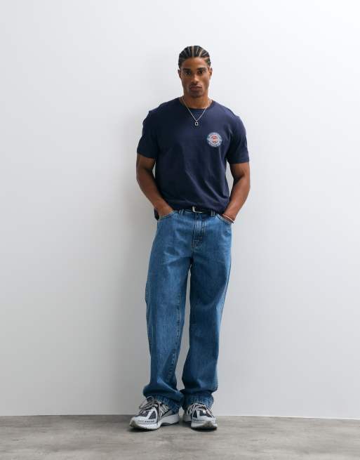 Wrangler small americana tee in blue, 3 of 5
