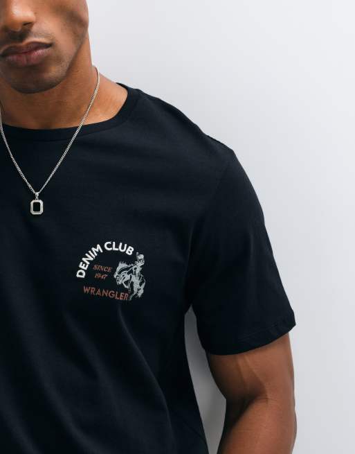 Wrangler small graphic tee in black, 2 of 5