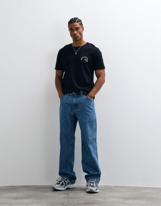 Wrangler small graphic tee in black, 3 of 5