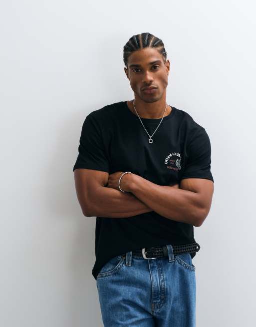 Wrangler small graphic tee in black, 5 of 5