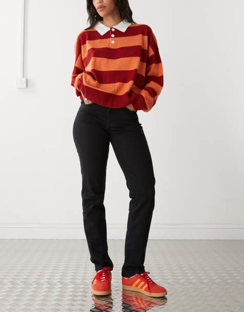 Wrangler straight fit jeans in black - view 1