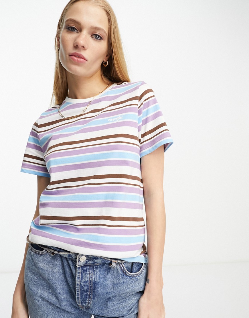 Wrangler stripe t-shirt in multi