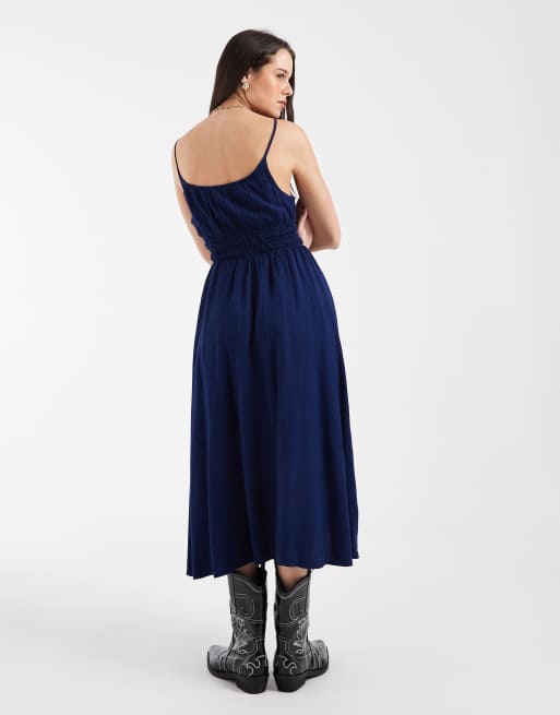 Wrangler summer dress in cobalt blue, 4 of 4