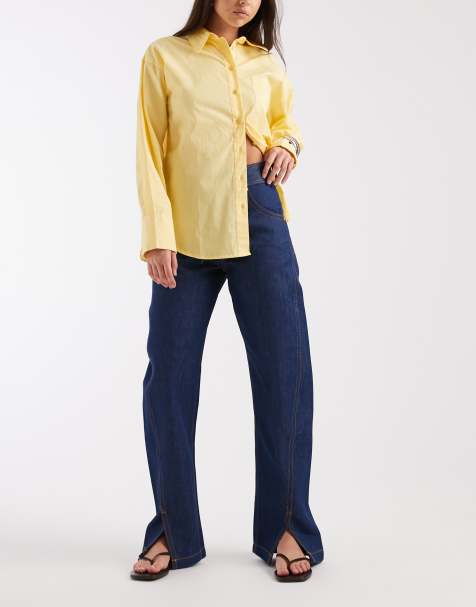 Wrangler – Super Capsule – Barrel-Jeans in dunkelblauer Waschung - view 1