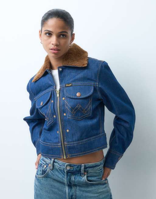Wrangler Super Jeansjacke in Blau, 2 von 4