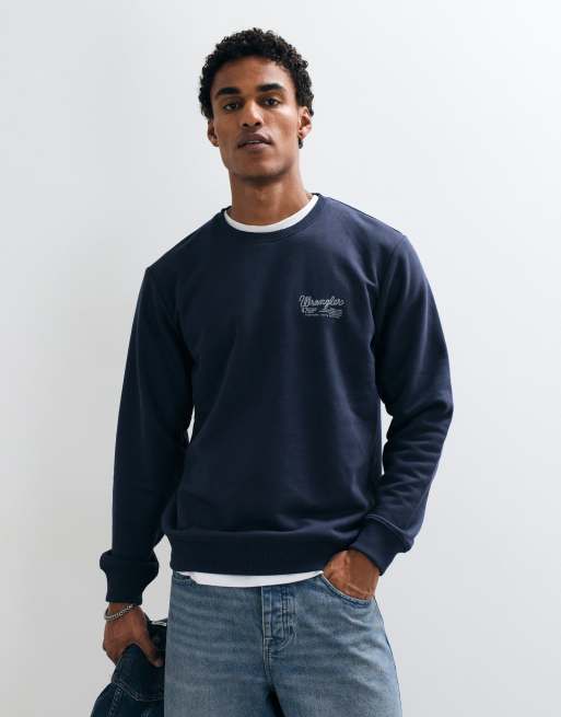 Wrangler sweat-shirt imprimé graphique bleu, 5 de 5