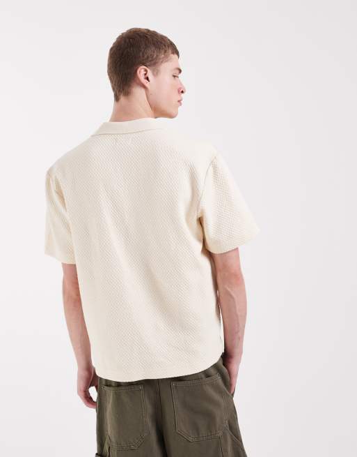 Wrangler – Sweter z krótkimi rękawami w kolorze ecru, 3 z 5