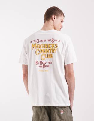 Wrangler - T-shirt à motif - Blanc