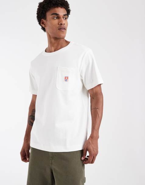 Wrangler - T-shirt color bianco consumato con tasca - view 1