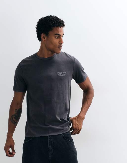 Wrangler T-shirt con stampa grafica nera, 4 di 5