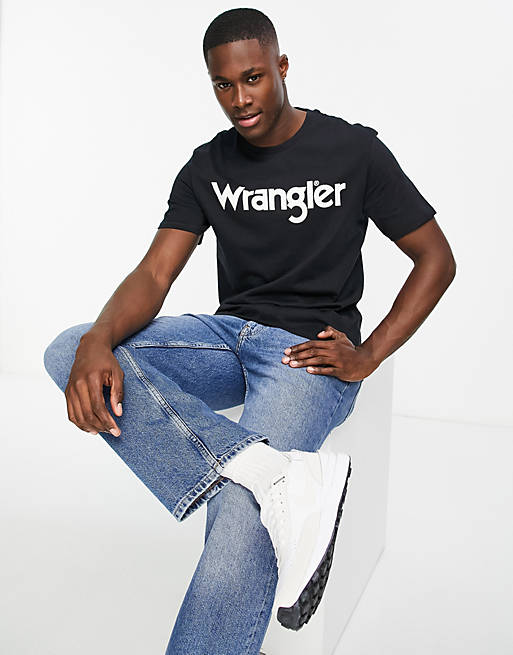 Wrangler t-shirt in black | ASOS