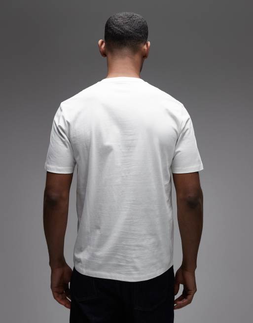 Wrangler – T-Shirt in getragenem Weiß mit Stickerei, 3 von 5