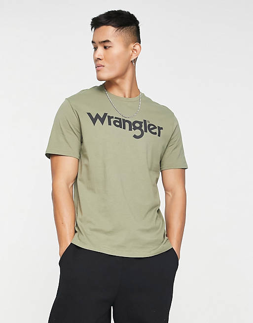 Wrangler t-shirt in green | ASOS