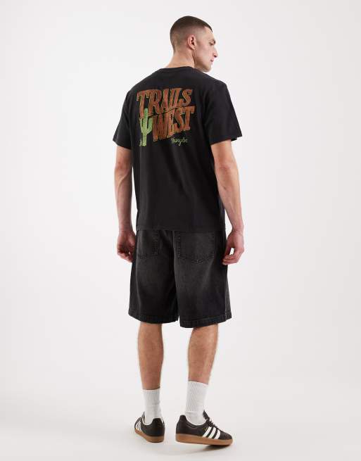 Wrangler – T-Shirt in Schwarz mit Grafikprint, 2 von 5