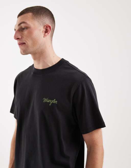 Wrangler – T-Shirt in Schwarz mit Grafikprint, 4 von 5