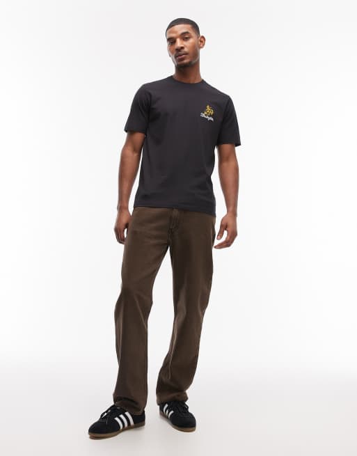 Wrangler – T-Shirt in Schwarz mit Stickerei, 2 von 5