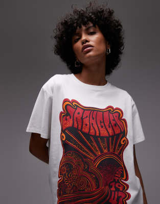 Wrangler - T-Shirt in Weiß mit Grafikprint auf der Brust
