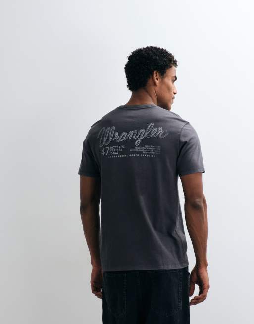 Wrangler T-shirt med grafisk print i sort, 2 af 5